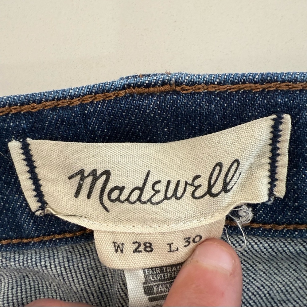 Madewell Relaxed Fit Tapered Leg Denim Jeans Mens 28x30 Blue Casual Preppy Basic - Picture 4 of 9